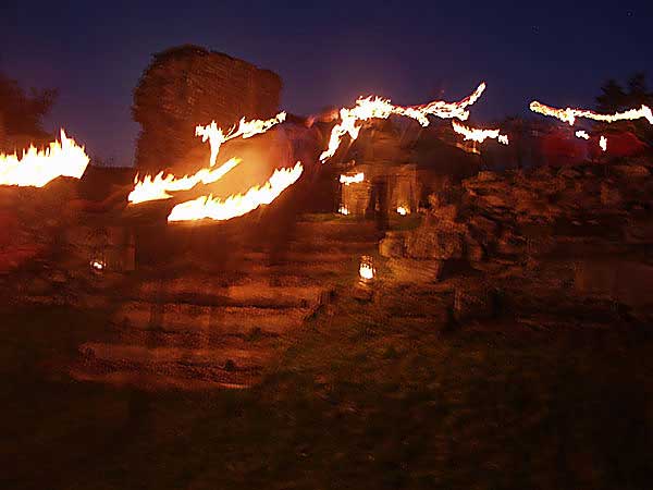 Arriving at the Abbey