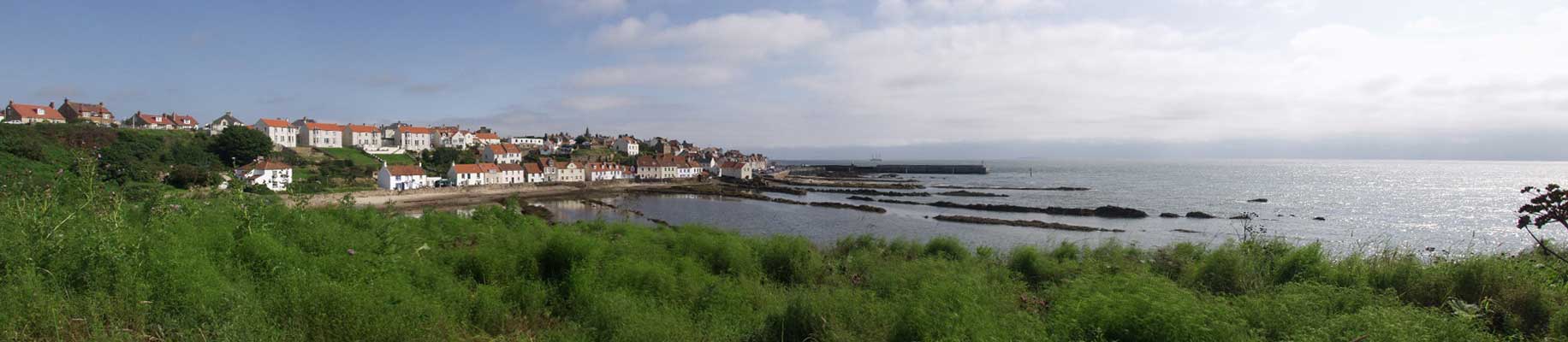 Panoramic view of Pittenweem from the South West